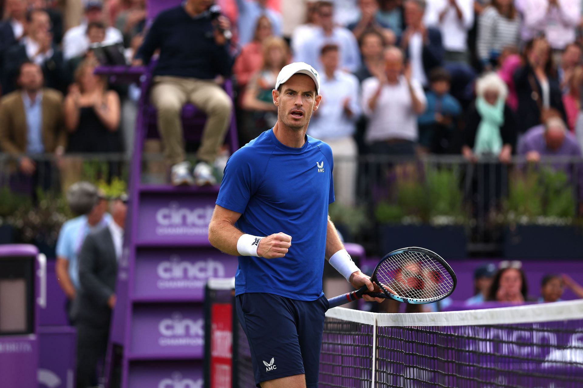 Andy Murray at the 2024 cinch Championships. (Photo: Getty)