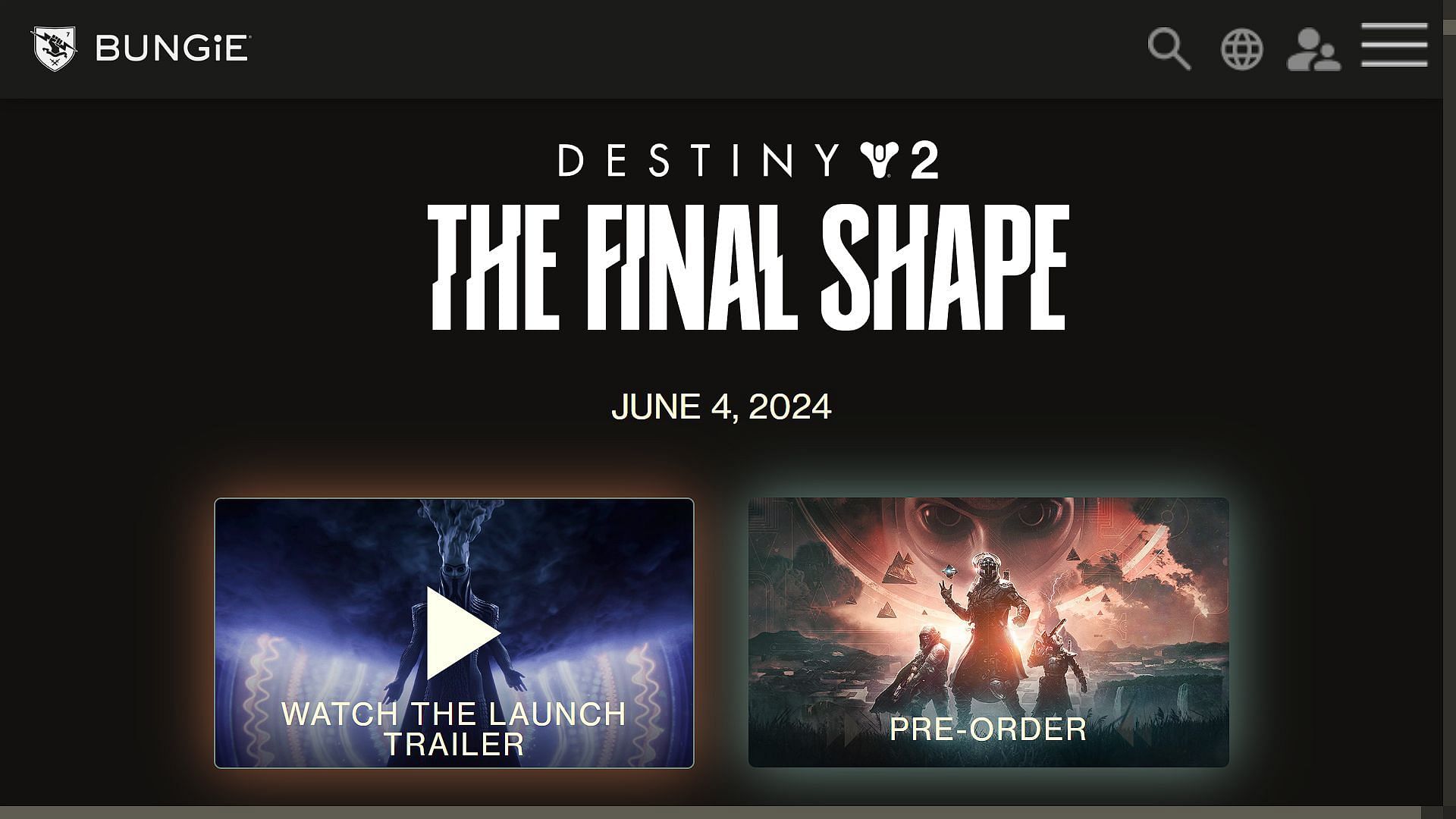 Media for the latest DLC on the Destiny 2 official website (Image via Bungie)