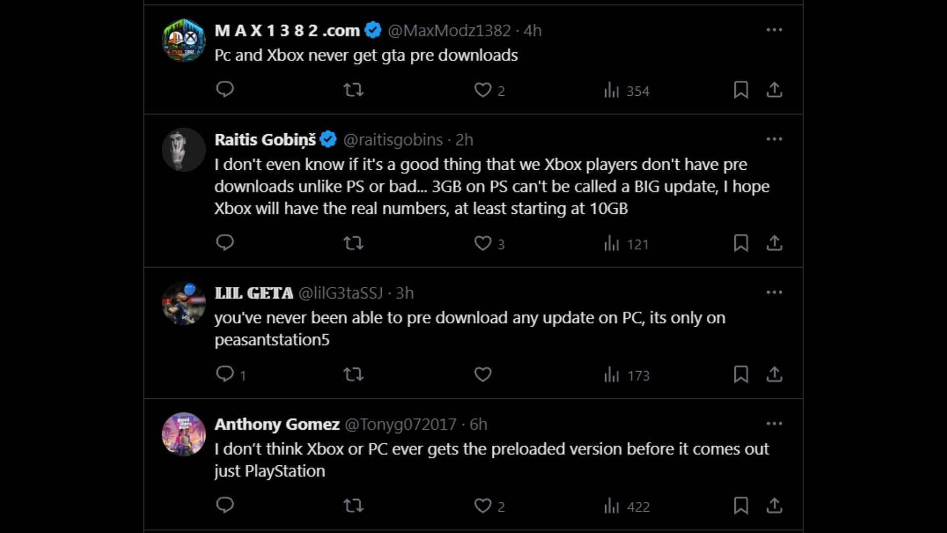 Players on Xbox and PC aren&#039;t happy about the lack of a pre-loading option (Image via X)