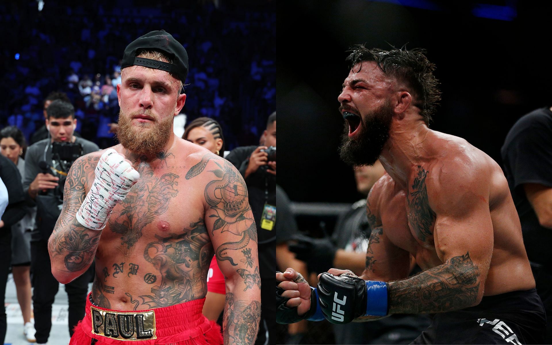 Jake Paul (left) and Mike Perry (right) are both known to possess fearsome KO power [Images courtesy: Getty Images]
