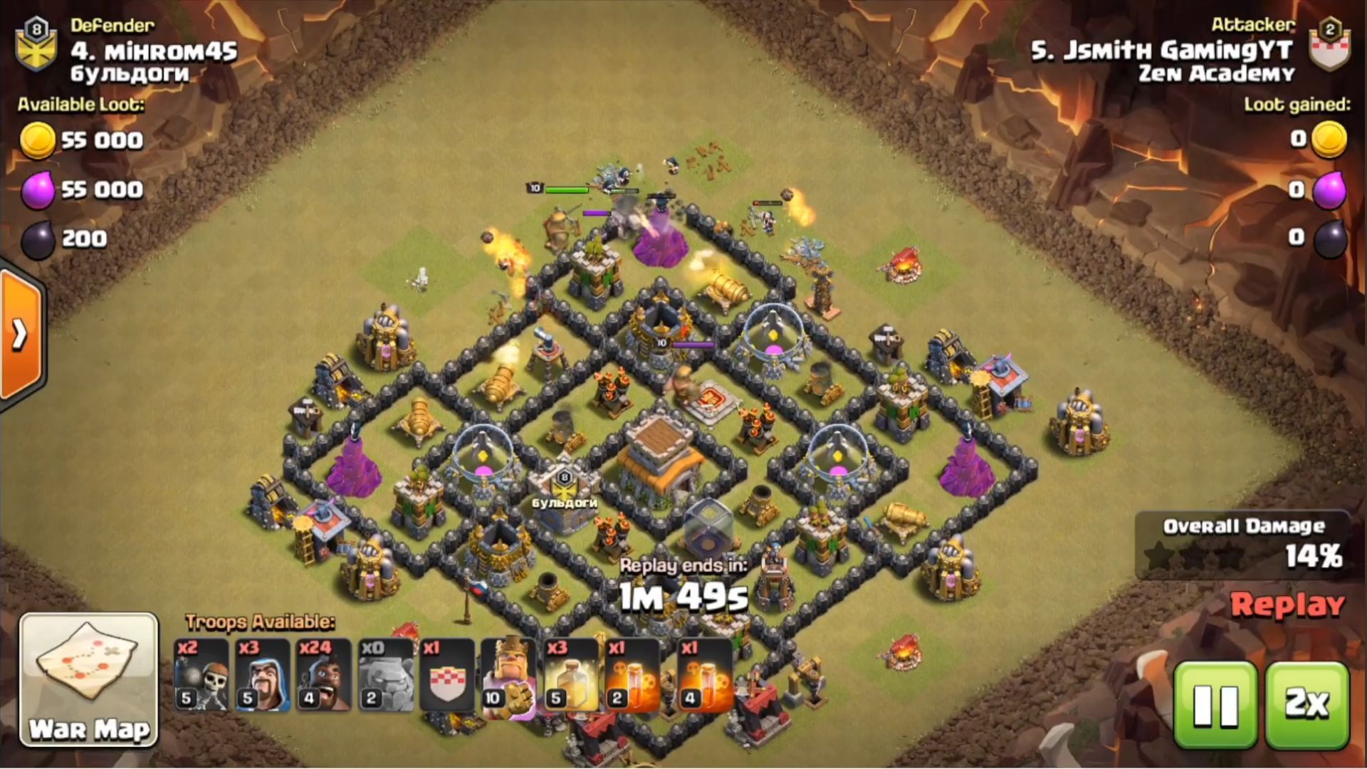 GoHo attacking strategy in Clash of Clans (Image via SuperCell)