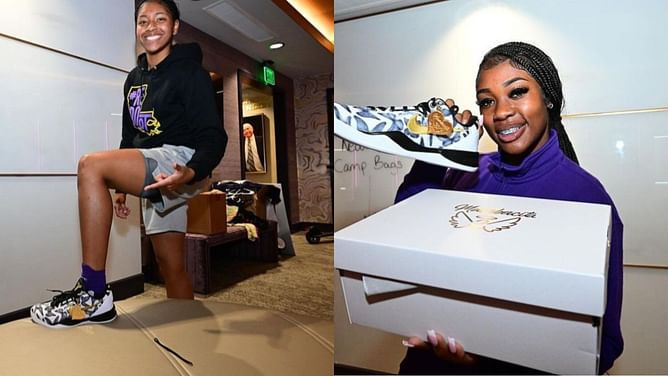 IN PHOTOS: LSU women's basketball squad celebrates "life and legacy" of Gigi Bryant with Nike Kobe 8 Mambacita sneakers