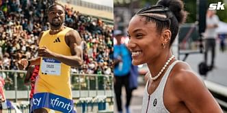 WATCH: Noah Lyles, Tara Davis-Woodhall and other athletes follow NBA-inspired dripped-out walk-ins at the NYC Grand Prix 2024
