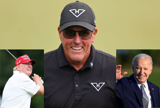 "As a golfer, I get it" - Phil Mickelson has a laugh about Donald Trump and Joe Biden's golf handicap discussion during debate