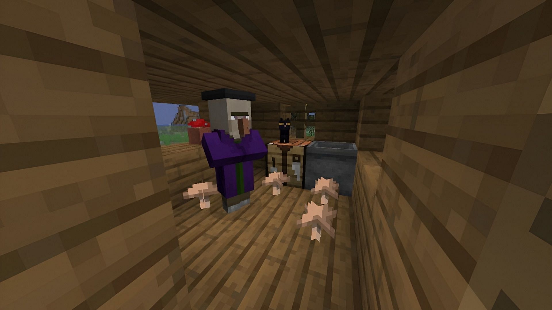 Swamp huts can make for great sources of redstone dust in Minecraft 1.21 (Image via Mojang)