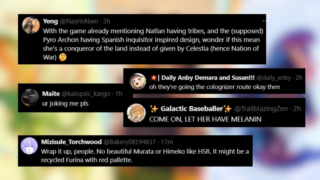 Genshin Impact Pyro Archon character model leaked