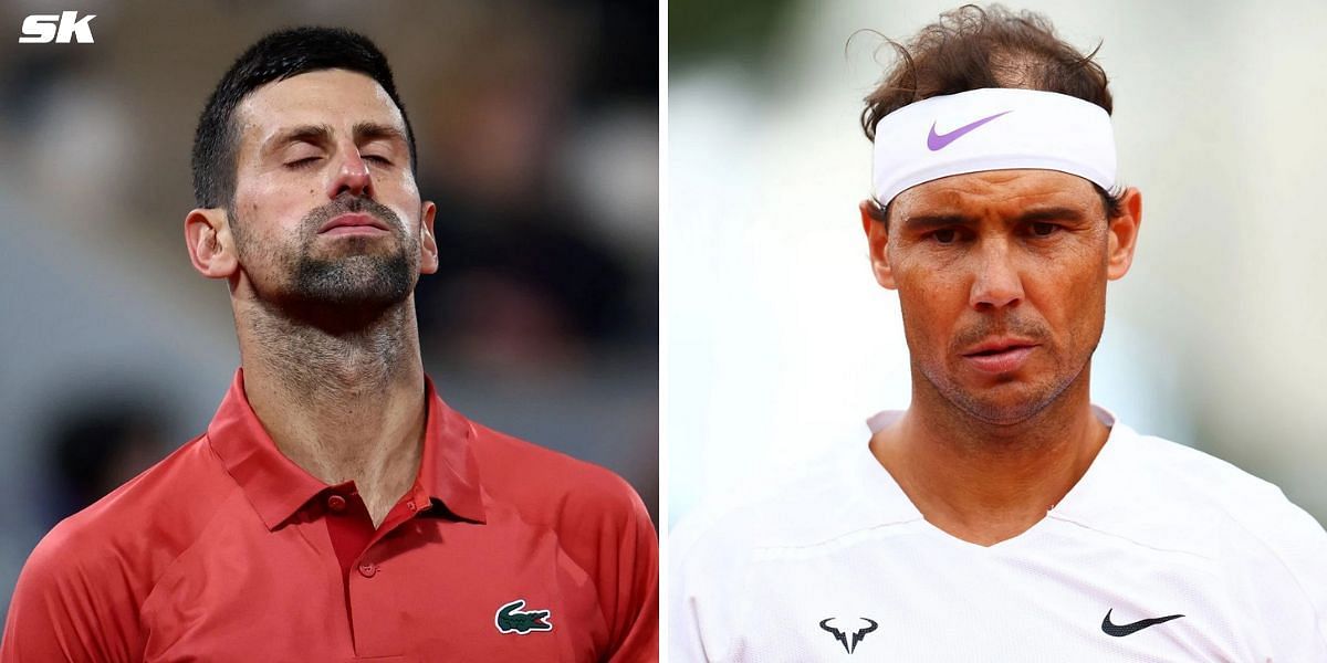 Novak Djokovic (L) and Rafael Nadal. Photos: Getty