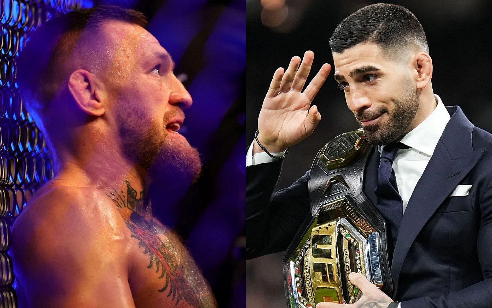 Ilia Topuria blasted Conor McGregor for recent tweet promising never to lose again [Image courtesy: Getty Images]