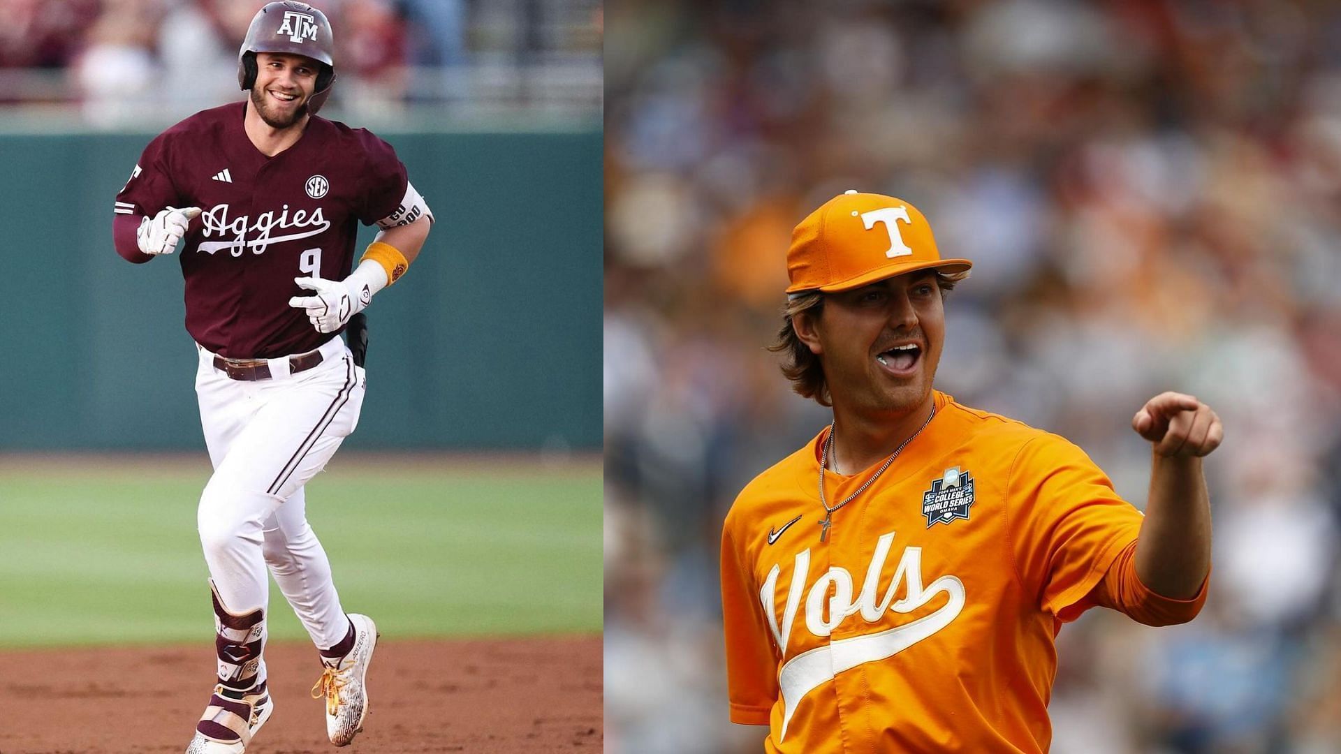   The Lone Star state versus the Volunteer state/ Photos from Texas A&amp;M University and University of Tennessee