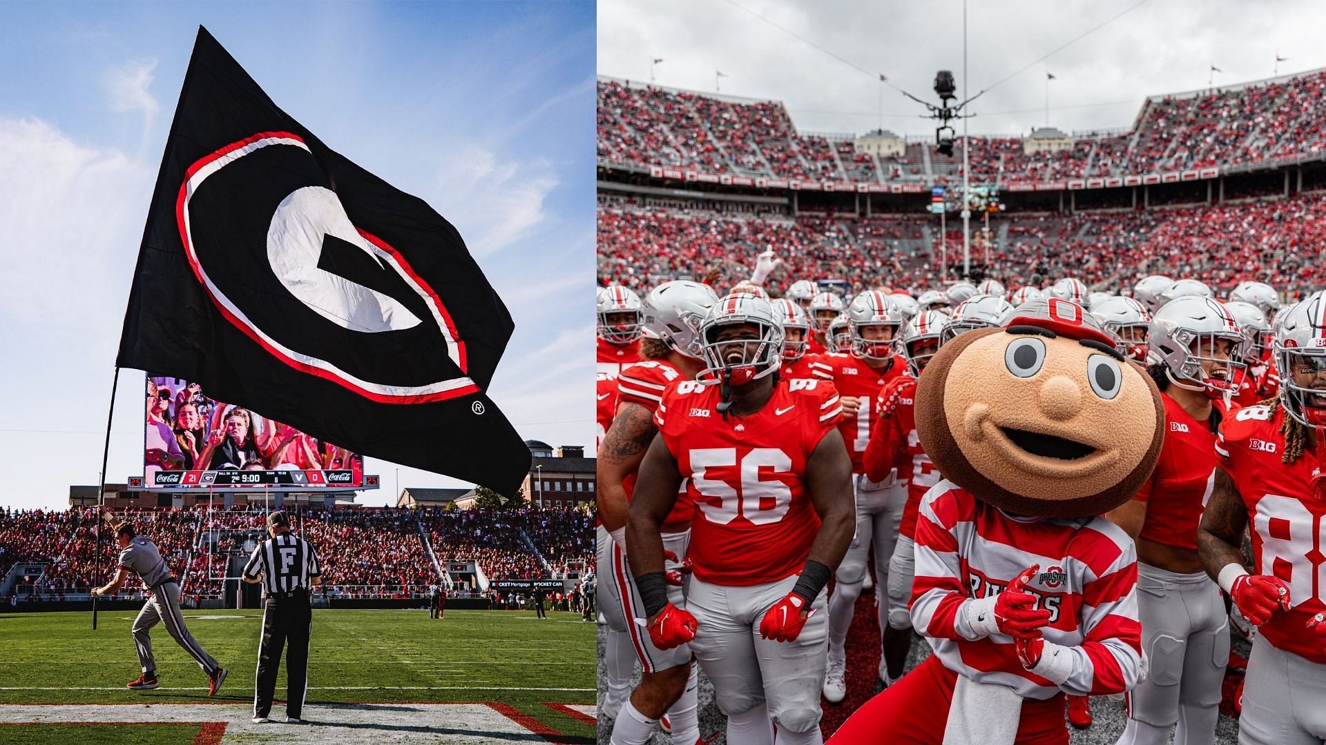 Picture Sources: @GeorgiaFootball, @OhioStateFB (X)