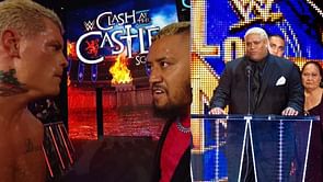 Rikishi reacts to Solo Sikoa and The Bloodline attacking Cody Rhodes at WWE Clash at the Castle