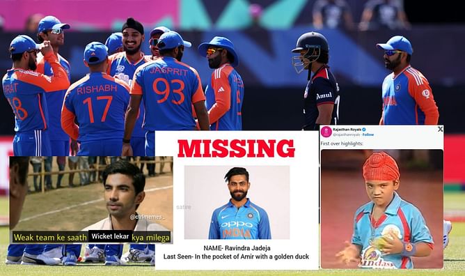 "Not the first time Hardik snatched something from Rohit"- Top 10 funny memes after 1st innings of India vs USA 2024 T20 World Cup clash