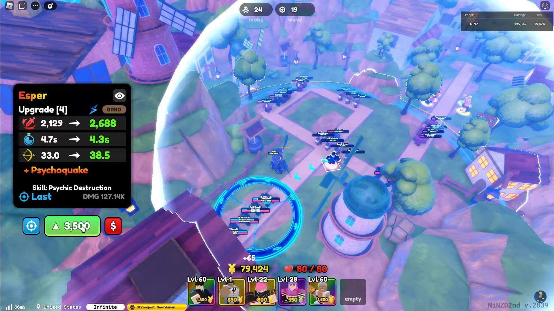 Esper in action (Image via Roblox || NiNZ on YouTube)