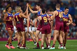 Joe Daniher hits 5 goals as Brisbane Lions continue finals push with nervy victory over St Kilda