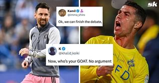 “We can finish the debate” “No Argument” - Fans feel Cristiano Ronaldo v Lionel Messi GOAT debate is over after 1000-game comparison picks winner
