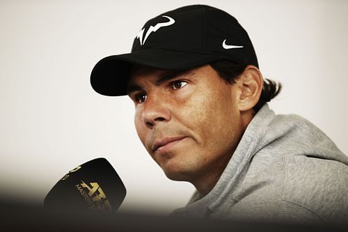 Rafael Nadal at a press conference