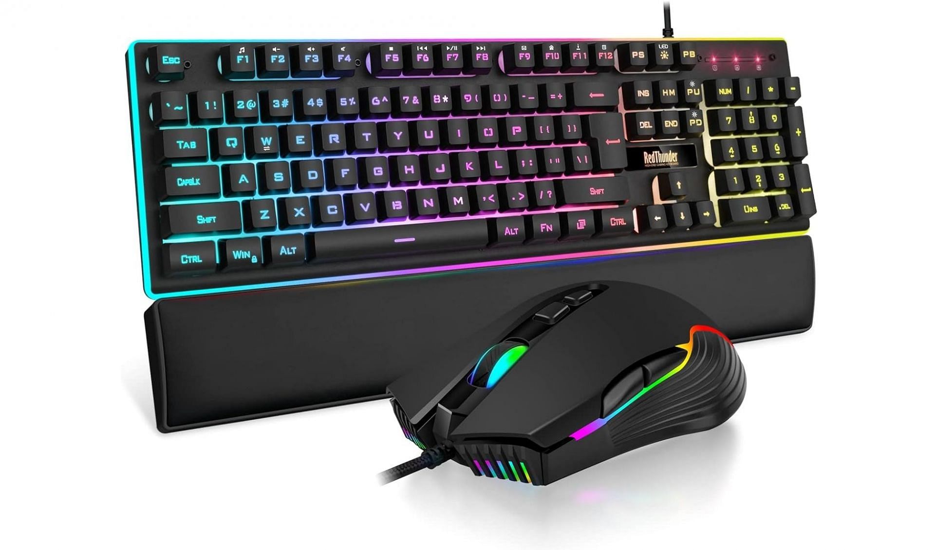 The RedThunder wired gaming keyboard and mouse (Image via RedThunder)