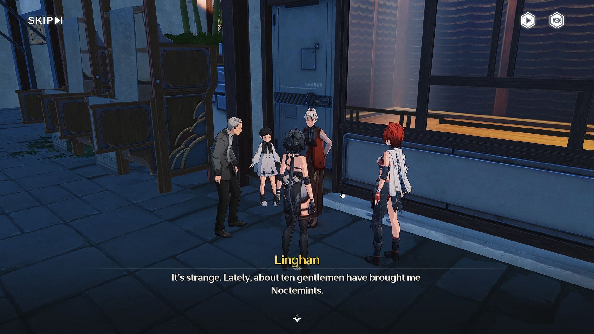 Meet Linghan outside her house (Image via Kuro Games)