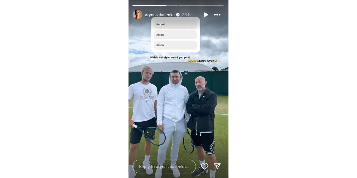 Source- Aryna Sabalenka&#039;s Instagram handle