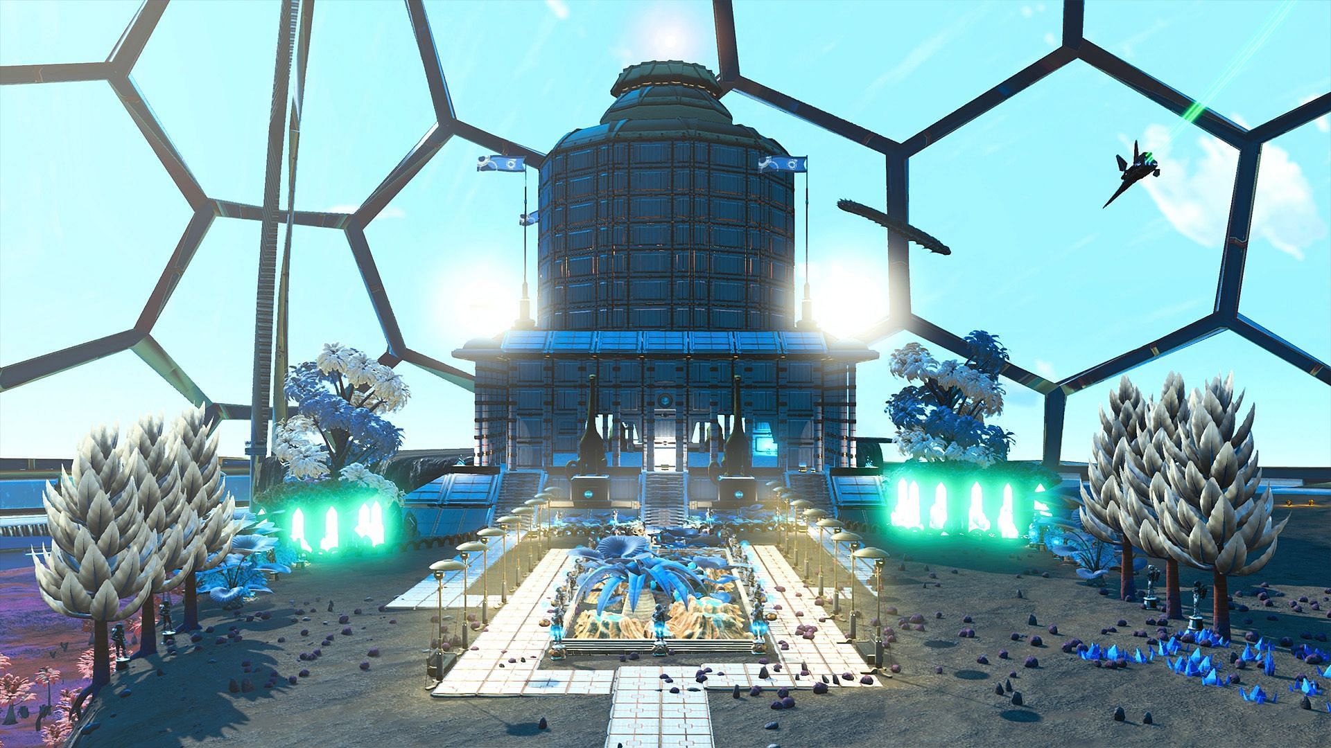 Galactic Hub Capitol (Image via Hello Games and Galactic Hub Project)
