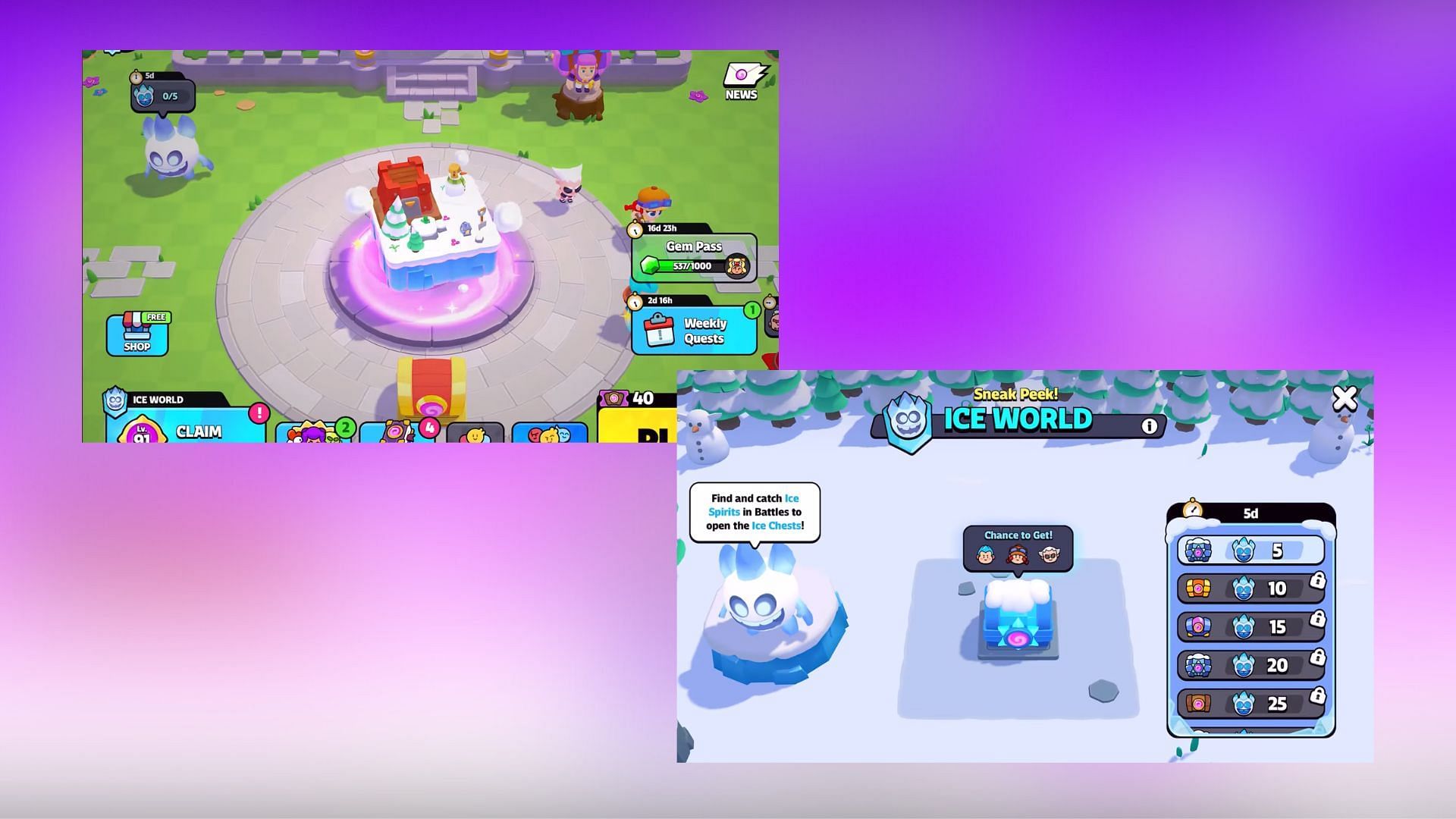 Ice World in Squad Busters (Image via SuperCell)