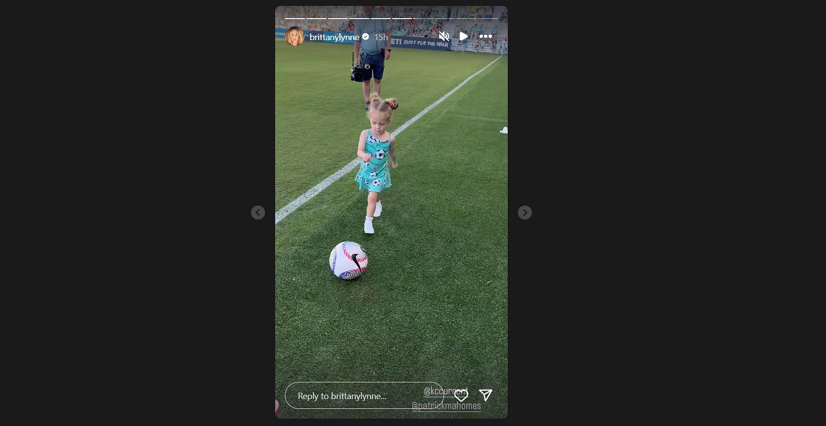 Sterling is kicking the ball at the sideline