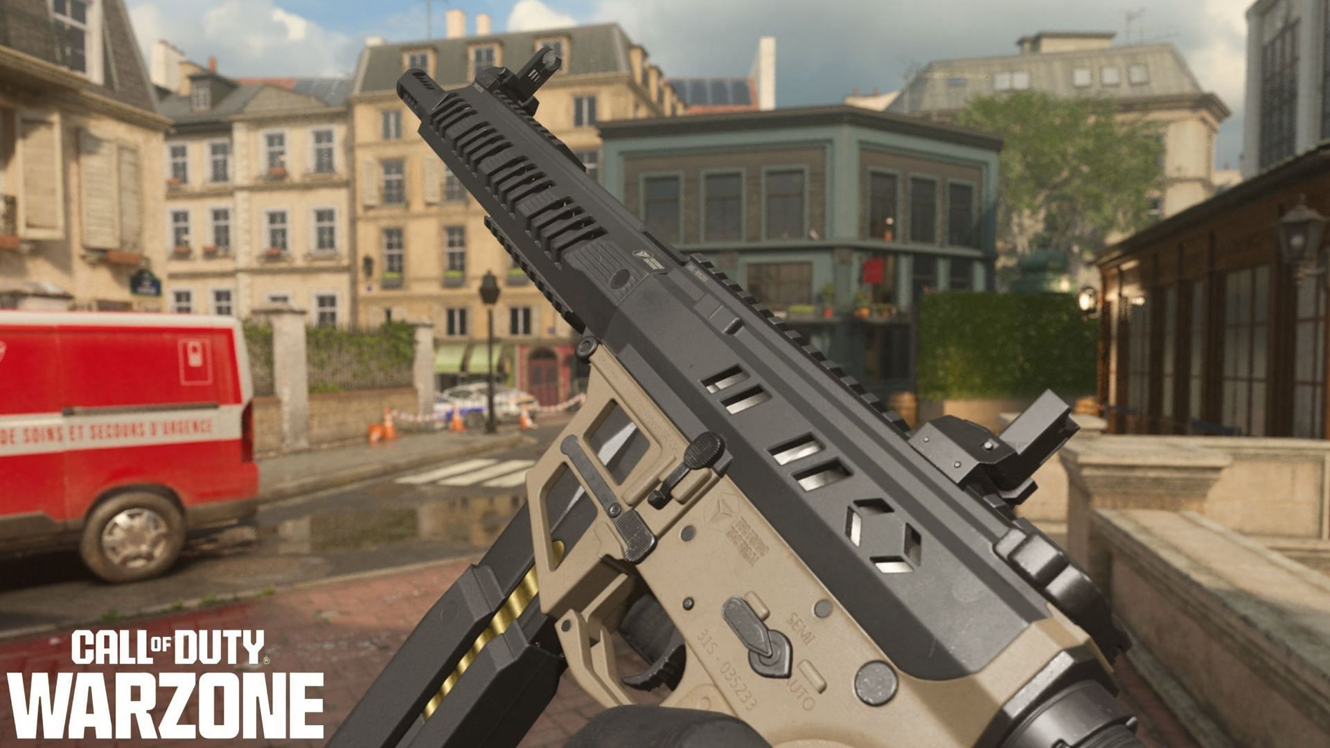 This Superi 46 loadout is one of the best Sniper Supports in Warzone (Image via Activision)