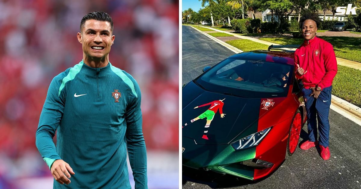 Cristiano Ronaldo (left) and IShowSpeed