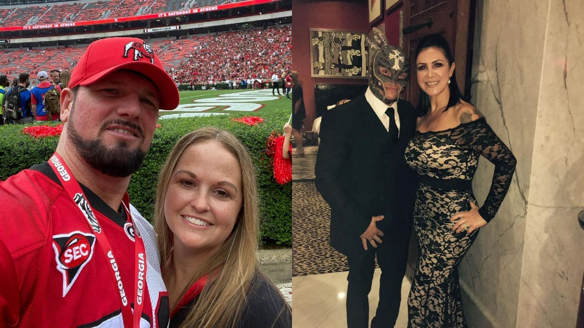 WWE सुपरस्टार्स जिनकी शादी को दस साल से ज्यादा हो चुका है (Photos: AJ Styles Instagram and Angie Gutierrez Instagram)