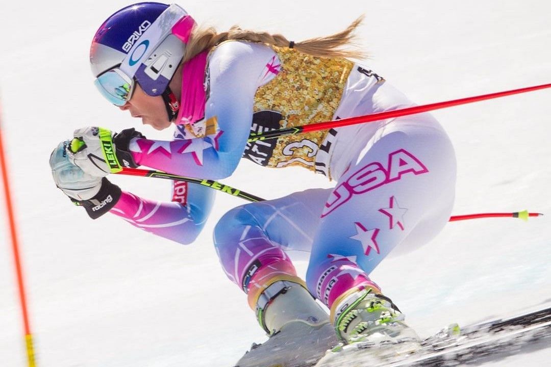 How fast does Lindsey Vonn ski
