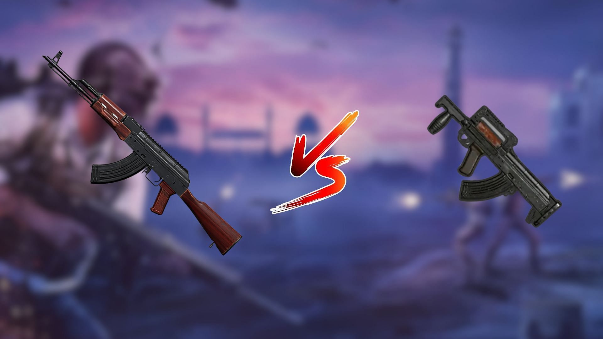 bgmi akm vs groza