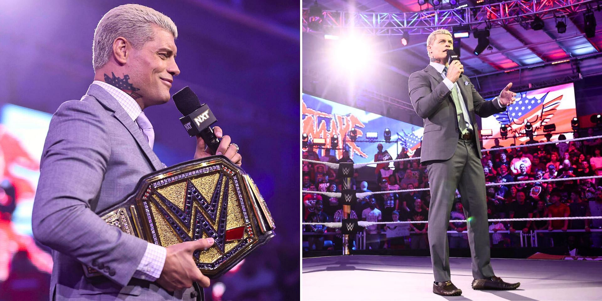 Cody Rhodes made a big announcement on NXT (Images via WWE.com)