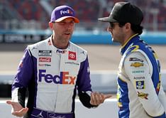 “As long as I keep touching a HMS driver”: Denny Hamlin rules out adopting a dog leading to increase in popularity