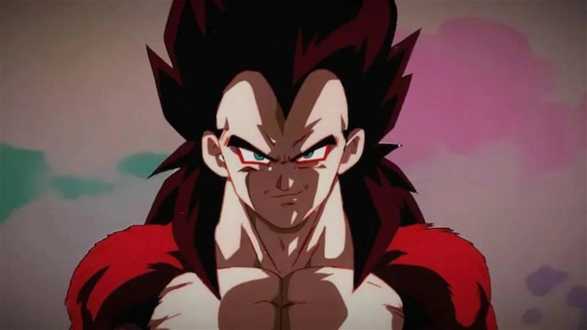 Vegeta using Super Saiyan 4 in the anime (Image via Toei Animation).