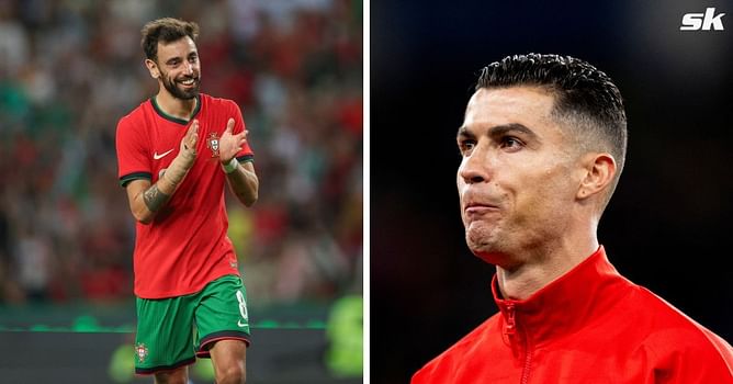 Cristiano Ronaldo reacts after Bruno Fernandes shines to help Portugal beat Finland in his absence