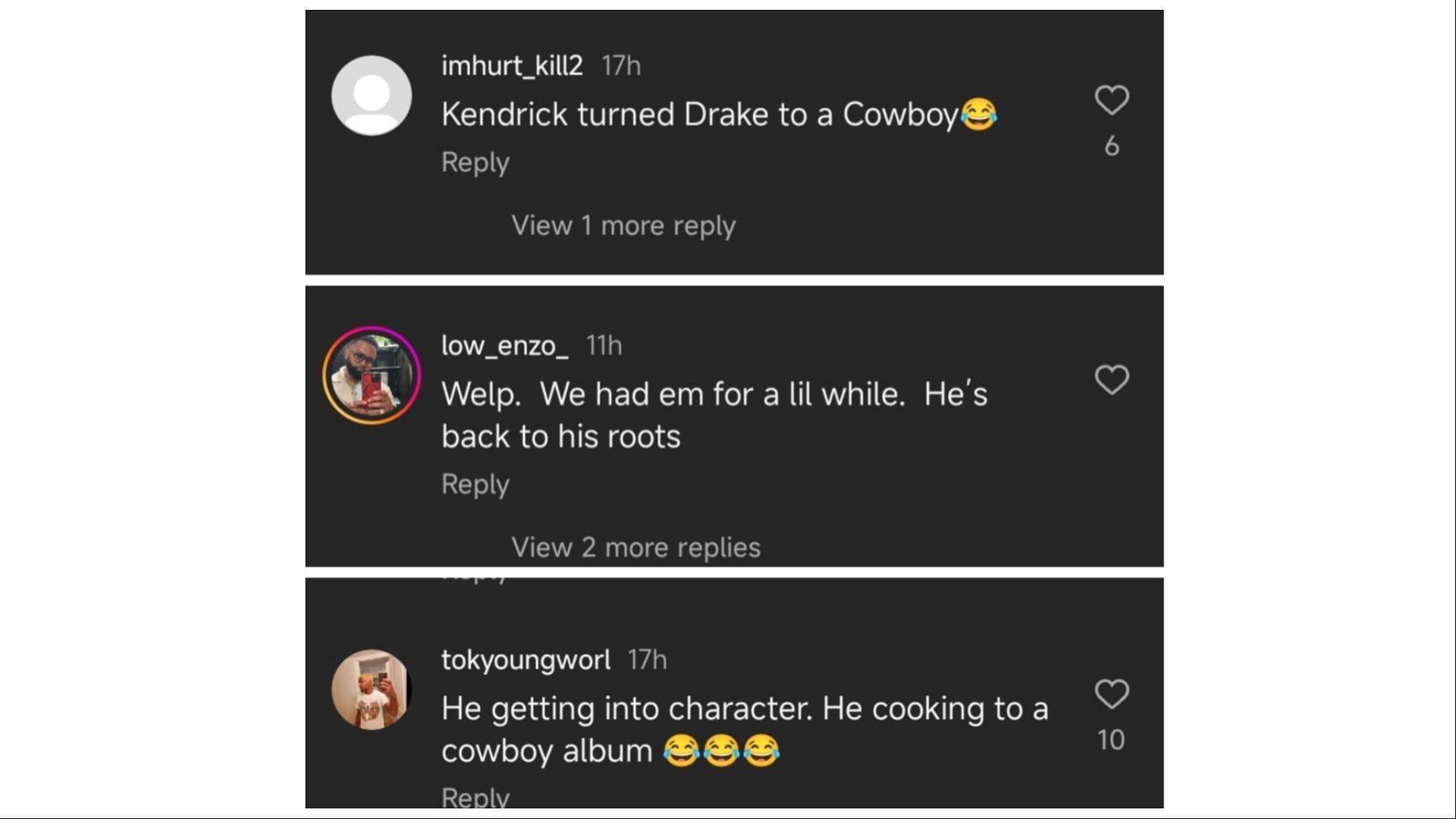 Fans react to Drake&#039;s visit to a saddle shop, (Image via @akademiks/Instagram)