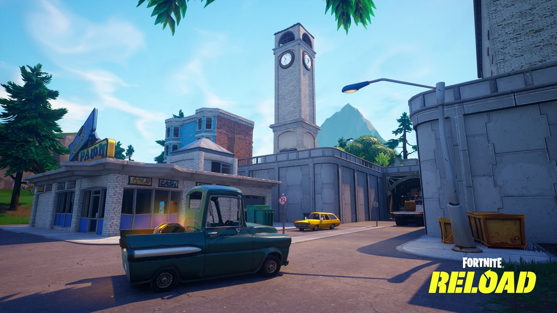 OG locations like Tilted Towers are in the Reload mode (Image via Epic Games)
