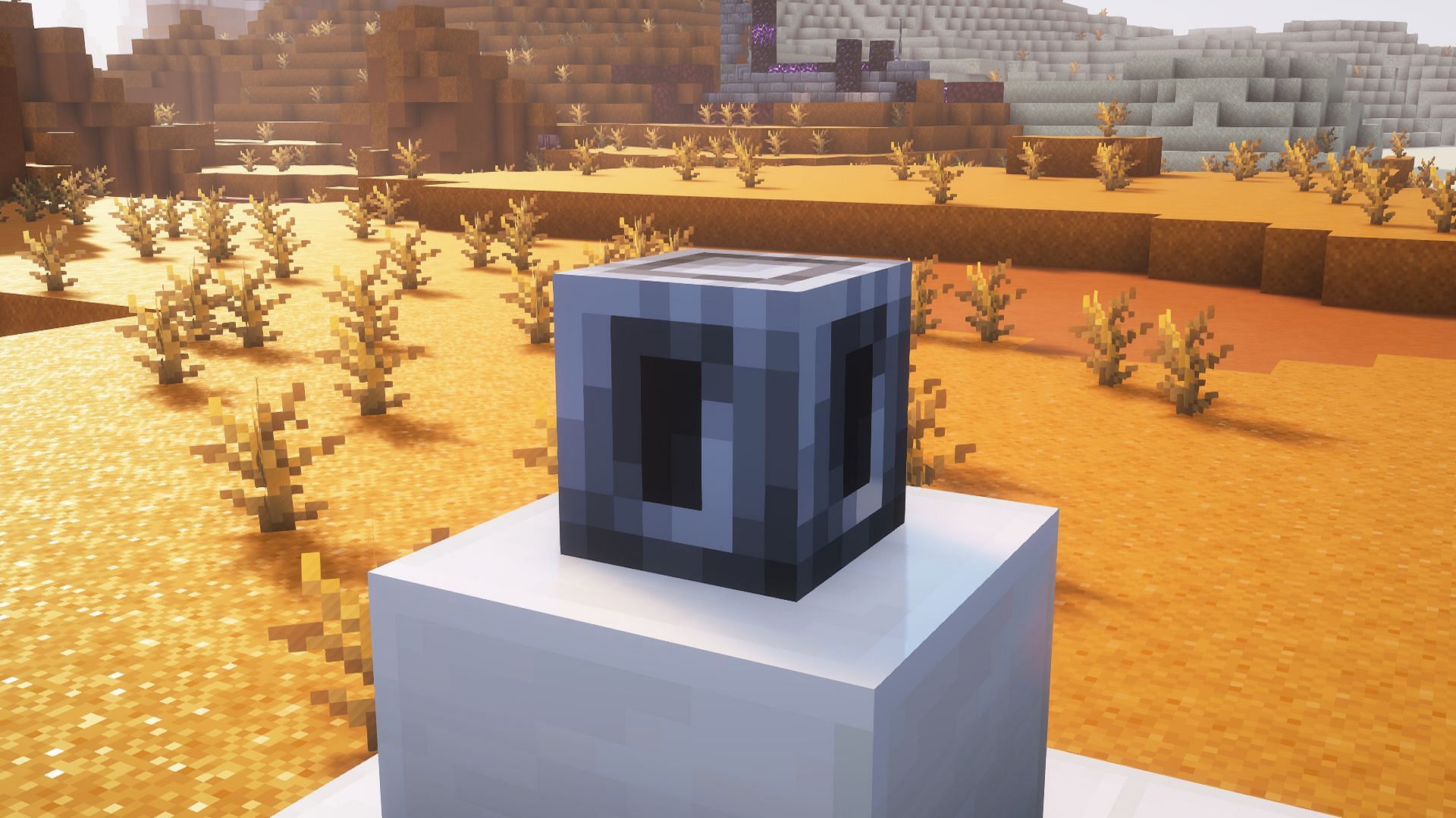 The heavy core is placed as a block (Image via Mojang)