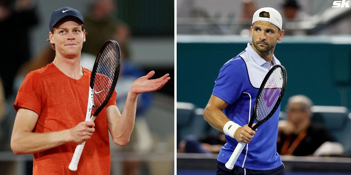 Jannik Sinner vs Grigor Dimitrov is one of the quarterfinal matches at the 2024 French Open. (Photo: Getty)