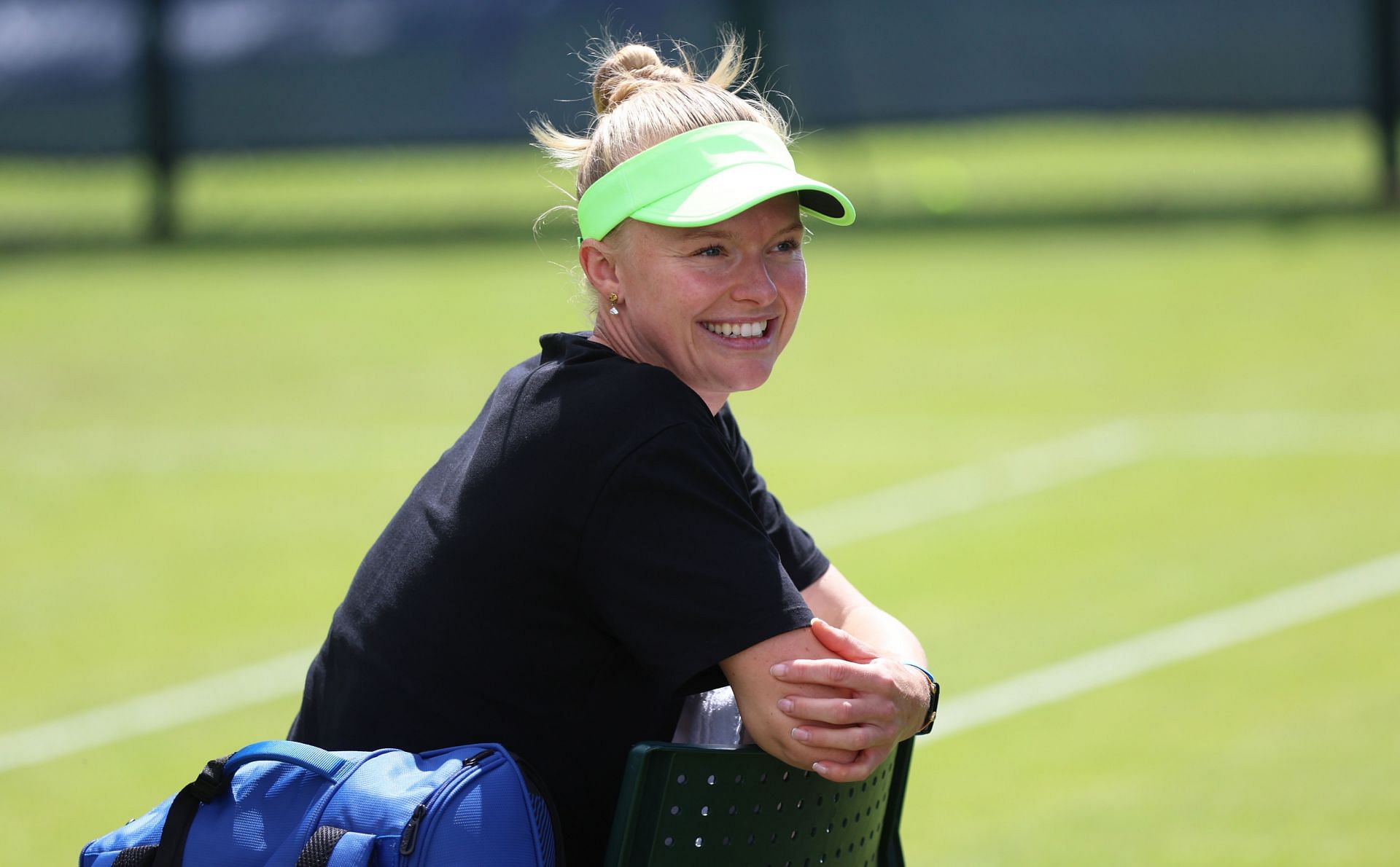 Dart is playing in her third grasscourt event of the season. (Image via Getty)