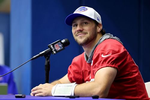 Josh Allen at Buffalo Bills Mandatory Minicamp