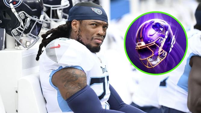 Derrick Henry voices light-hearted complaint with Ravens' alternate helmet release