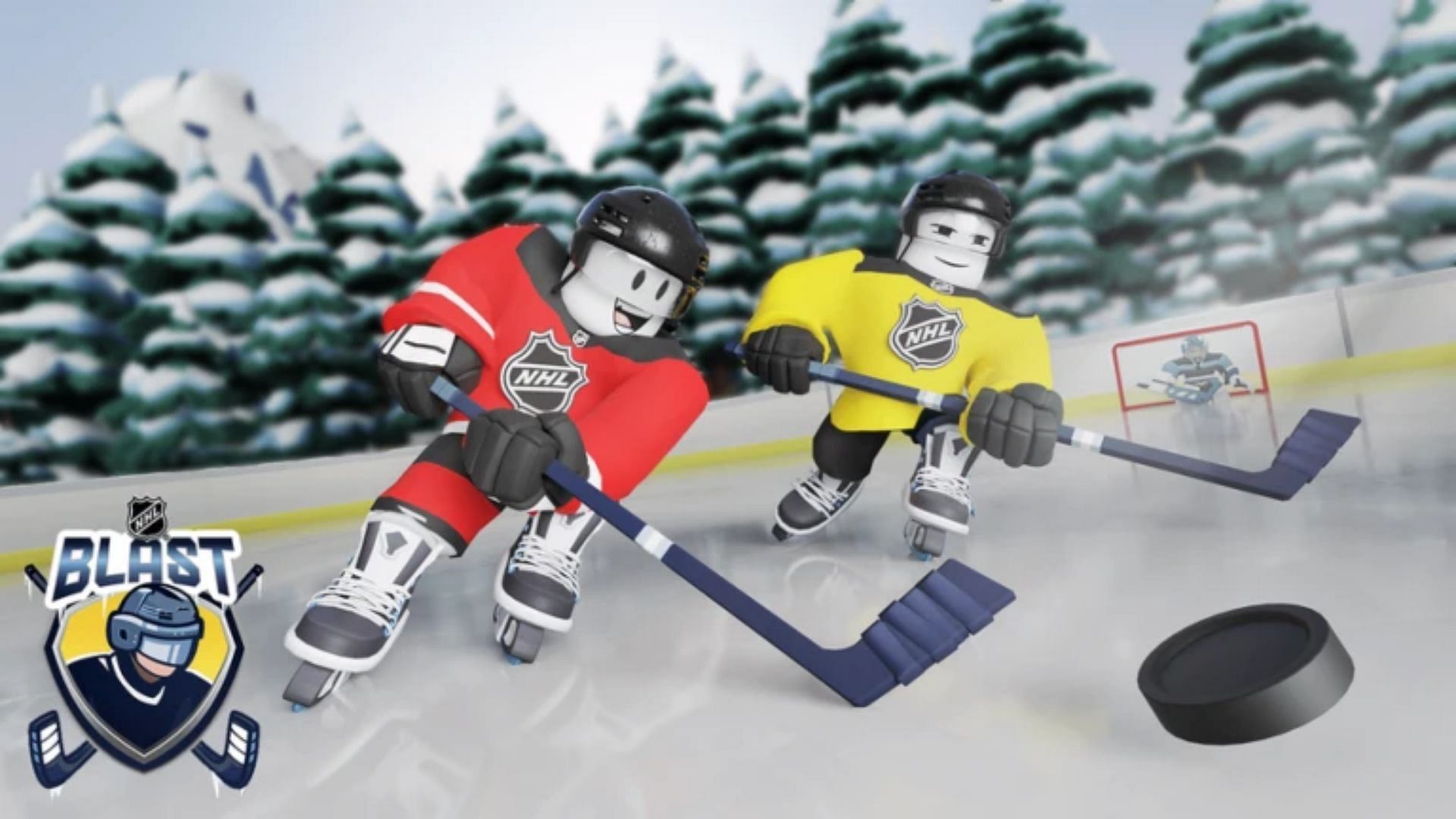 Official NHL Blast cover art (Image via Roblox)