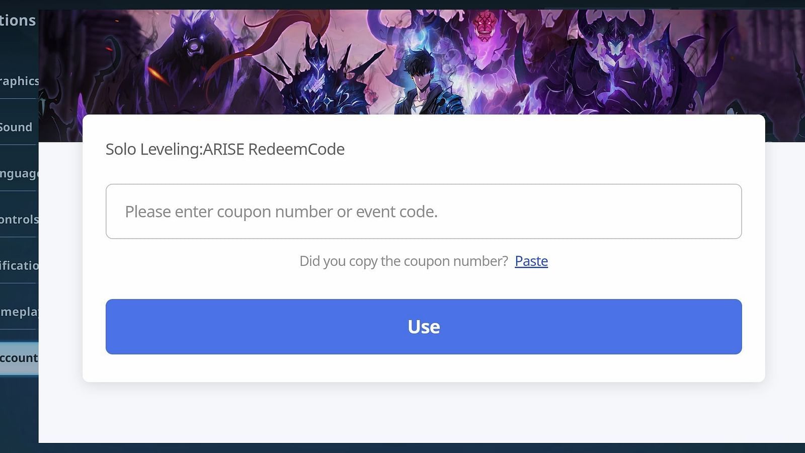 Solo Leveling Arise redeem codes (November 2024) and redemption guide