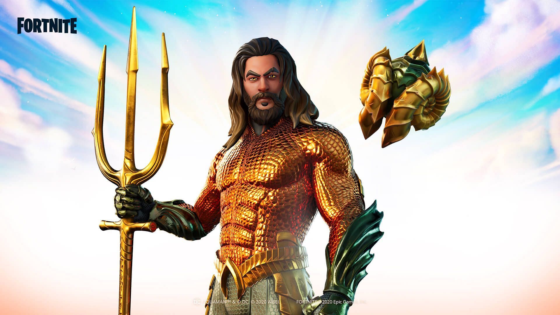 Secret Fortnite Skins - Aquaman (Image via Epic Games)