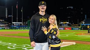 Olivia Dunne cheers on her boyfriend Paul Skenes at the PNC Park during Pirates Vs Dodgers match