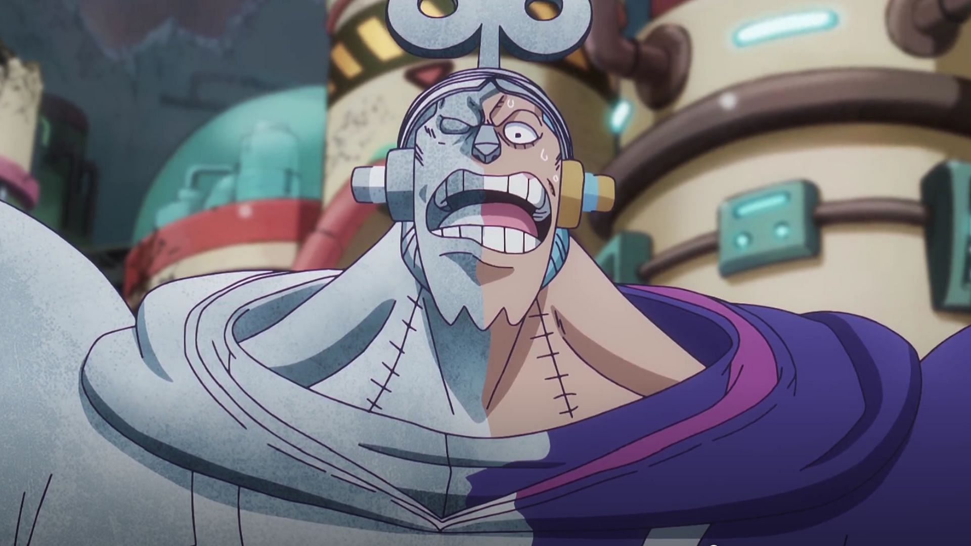 Franky as seen in the One Piece episode 1110 (Image via Toei)