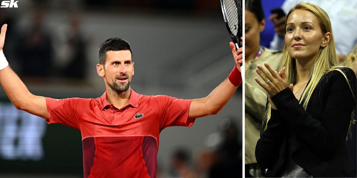 Novak Djokovic (L) and Djokovic