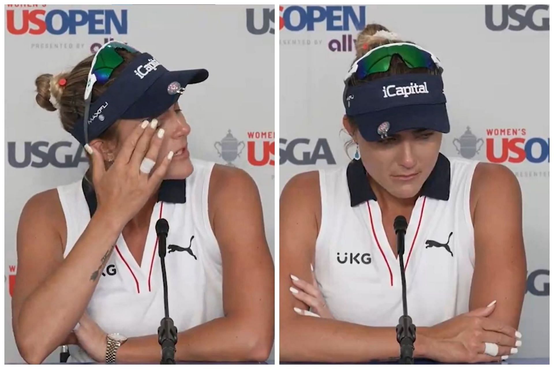 Watch: Lexi Thompson breaks down during presser after missing the cut at  the U.S Women's Open