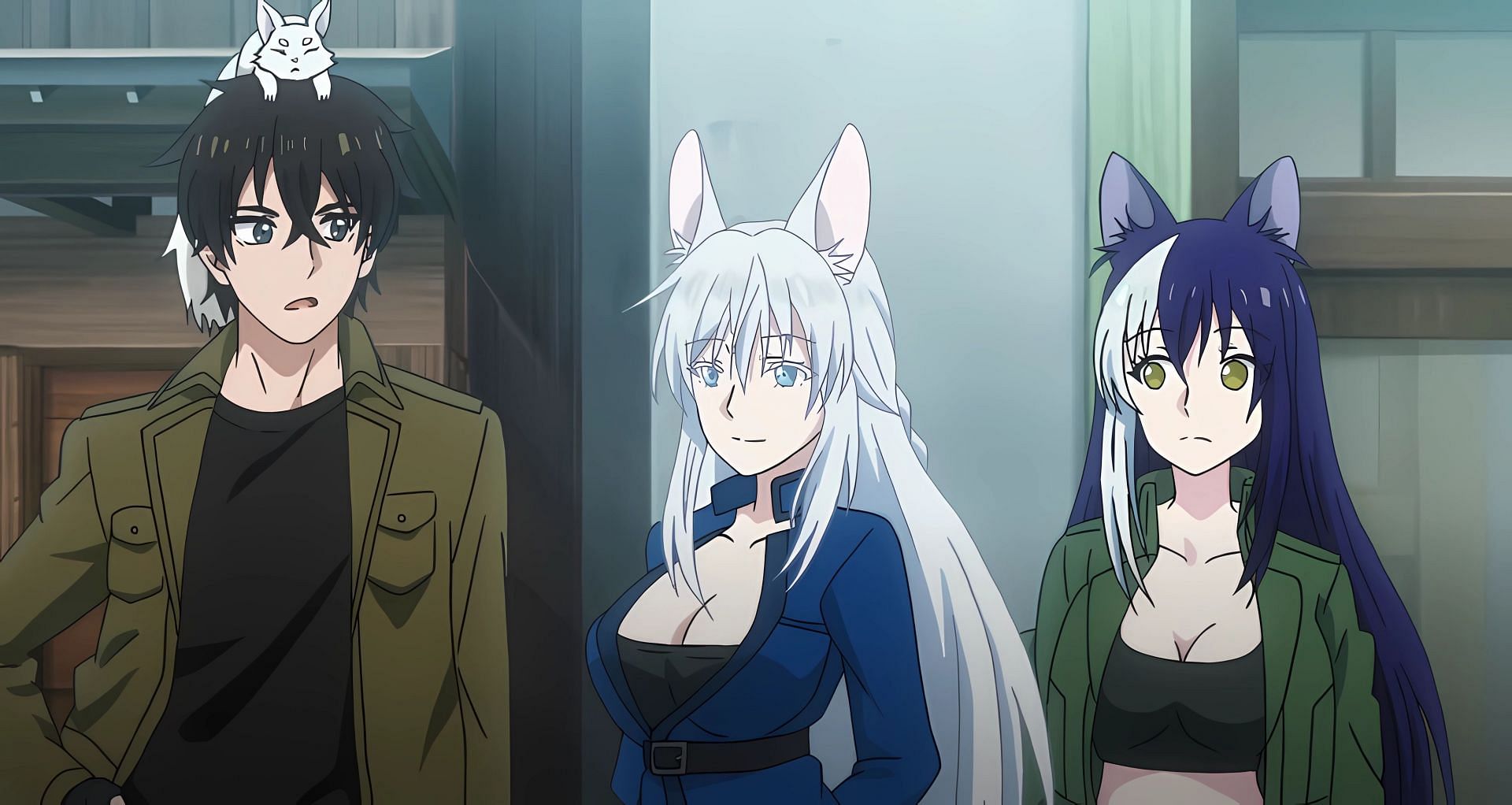 Shin (left), Schnee (middle), and Tiera (right) as seen in the anime (Image via Yokohama Animation Lab &amp; Cloud Hearts)